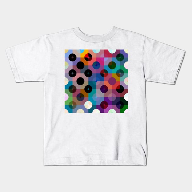 Dots and squares v.2 Kids T-Shirt by bobdijkers